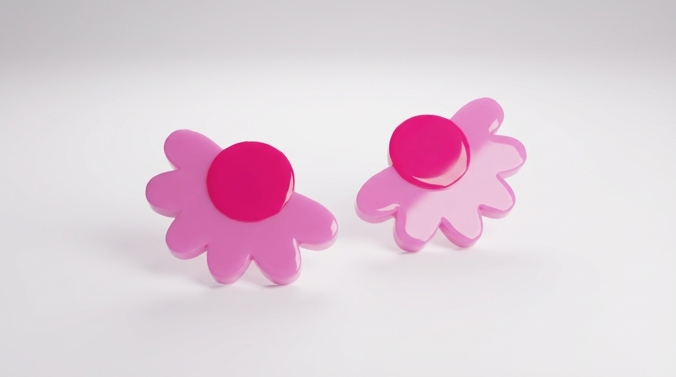 Caravanas - Roseta - Rosa